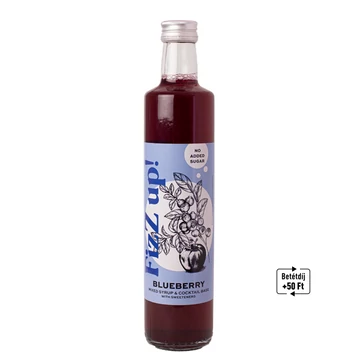 FIZZ UP! ÁFONYA VEGYES GYÜMÖLCSSZÖRP ÉS KOKTÉLALAP ÉDESÍTŐSZEREKKEL 500 ML