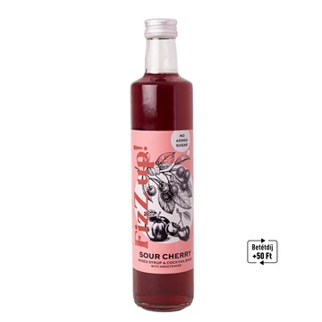 FIZZ UP! MEGGY VEGYES GYÜMÖLCSSZÖRP   ÉS KOKTÉLALAP ÉDESÍTŐSZEREKKEL 500 ML