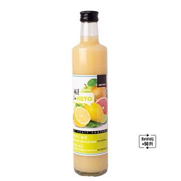 KETO CITRUS MIX VEGYES GYÜMÖLCSSZÖRP ÉS KOKTÉLALAP ÉDESÍTŐSZEREKKEL 500 ML UPDATE