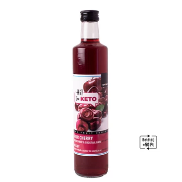 KETO MEGGY VEGYES GYÜMÖLCSSZÖRP  ÉS KOKTÉLALAP ÉDESÍTŐSZEREKKEL 500 ML UPDATE