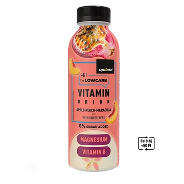 LOWCARB ŐSZIBARACK-MARACUJA GYÜMÖLCSITAL MG-MAL, B-VITAMINOKKAL, ÉDESÍTŐSZEREKKEL 500ML UPDATE