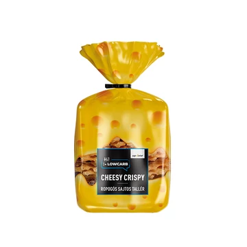 LOW CARB CHEESY CRISPY SAJTOS TALLÉR, SAJTTAL ÍZESÍTETT ROPOGÓS OSTYALAPOK 70 G