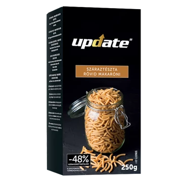 SZÁRAZTÉSZTA RÖVID MAKARÓNI 250 G  UPDATE
