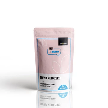 KETO ZERO ÉDESÍTŐ STEVIÁVAL - NÉGYSZERES ERŐSSÉG 250G UPDATE