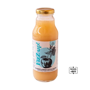 FIZZ UP! ROSTOS BODZAVIRÁGOS ALMA ITAL ÉDESÍTŐSZEREKKEL 300ML