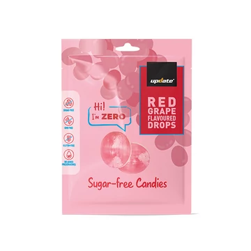 ZERO SUGAR FREE CANDIES- RED GRAPE FLAVOURED DROPS 60G