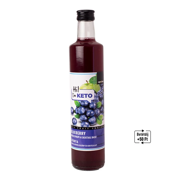 KETO ÁFONYA VEGYES GYÜMÖLCSSZÖRP  ÉS KOKTÉLALAP ÉDESÍTŐSZEREKKEL 500 ML UPDATE