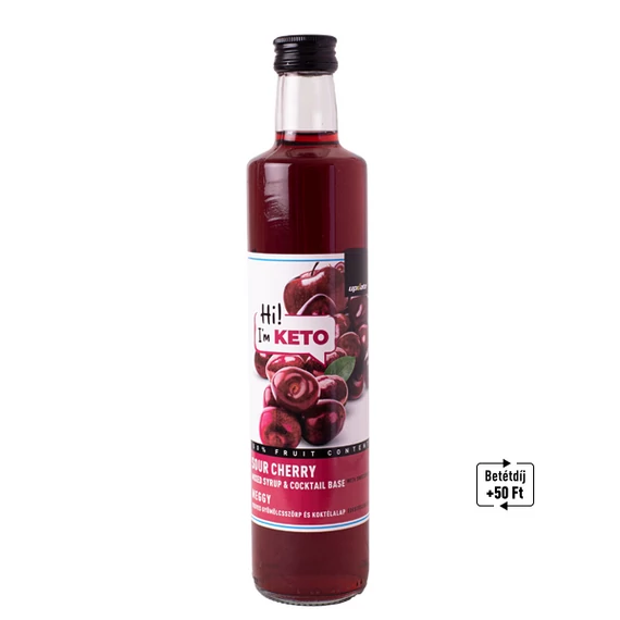 KETO MEGGY VEGYES GYÜMÖLCSSZÖRP  ÉS KOKTÉLALAP ÉDESÍTŐSZEREKKEL 500 ML UPDATE