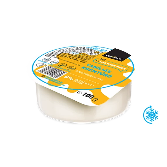 LACTOSE-FREE VANÍLIÁS KRÉMTÚRÓ ÉDESÍTŐSZEREKKEL 100G UPDATE
