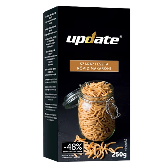 SZÁRAZTÉSZTA RÖVID MAKARÓNI 250 G  UPDATE