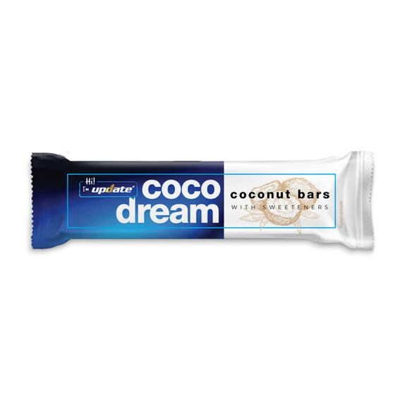 COCO DREAM, KÓKUSZOS SZELETEK BELGA TEJCSOKOLÁDÉBA MÁRTVA ÉDESÍTŐSZEREKKEL 2*30G (60G) UPDATE