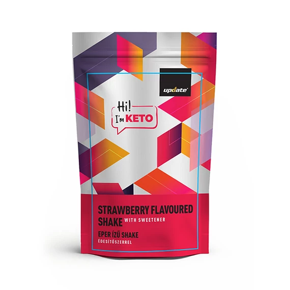Update ZERO Eper ízű shake édesítőszerrel 210 g