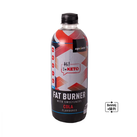 KETO FAT BURNER KÓLA ÍZŰ SZÉNSAVAS ITAL ÉDESÍTŐSZEREKKEL 500ML