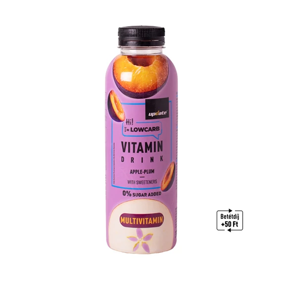 LOWCARB SZILVA GYÜMÖLCSITAL MULTIVITAMINNAL, ÉDESÍTŐSZEREKKEL 500ML