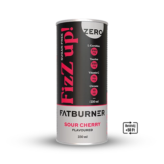 FIZZ UP! FATBURNER L-KARNITIN TAURIN- MEGGY ÍZŰ SZÉNSAVAS ITAL ÉDESÍTŐSZEREKKEL 250ML