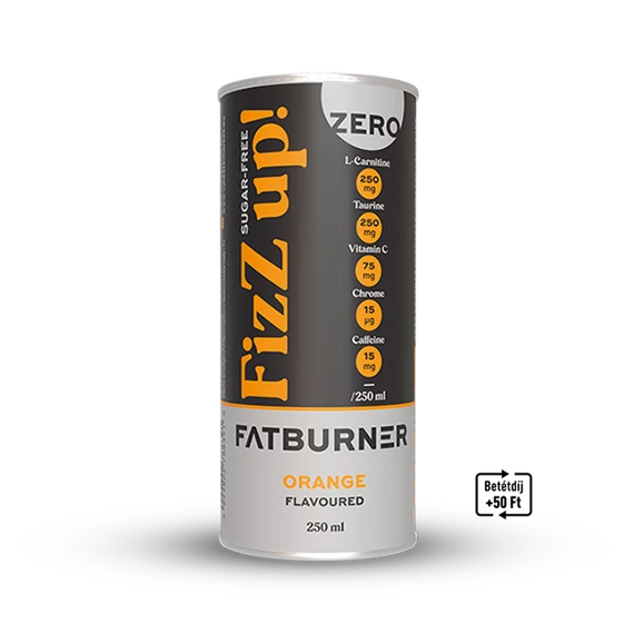 FIZZ UP! FATBURNER L-KARNITIN TAURIN-NARANCS ÍZŰ SZÉNSAVAS ITAL ÉDESÍTŐSZEREKKEL 250 ML UPDATE