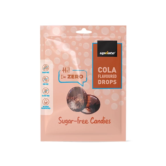 ZERO SUGAR FREE CANDIES- COLA FLAVOURED DROPS 60G 