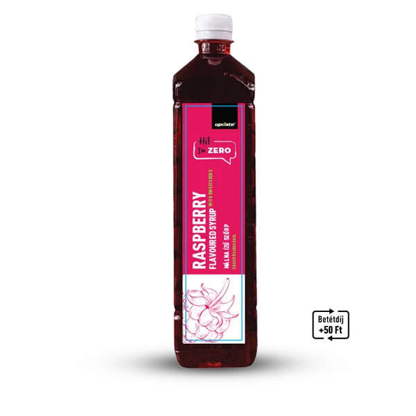 ZERO MÁLNA  ÍZŰ SZÖRP ÉDESÍTŐSZERREL 1000 ML UPDATE